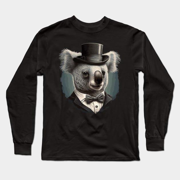 Koala with top hat Long Sleeve T-Shirt by K3rst